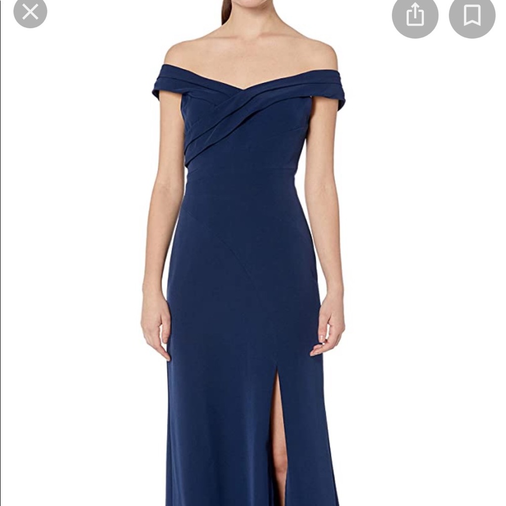 Aidan Mattox Off the Shoulder Twilight Gown, nwt